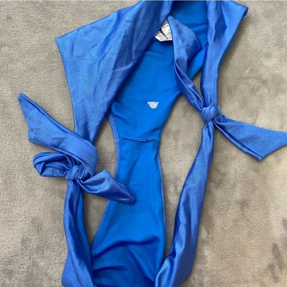 New! SET Agua Bendita Eileen Mila puff sleeve cheeky Bikini 10232 24308 - Picture 8 of 15